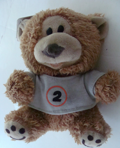 1998 VTG Bean Sprouts Stuffed Toy Collectible Bear "Chip" w Number 2 on Shirt - Picture 6 of 14
