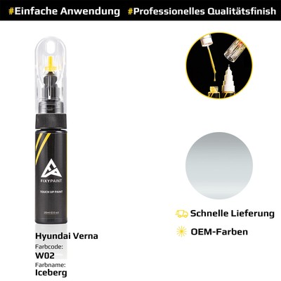 Touch Up Paint Pen for Hyundai Verna - Iceberg W02