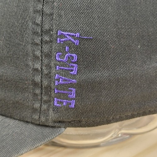 Kansas State Wildcats Strap Back Hat NCAA Top Of The World 100% Cotton Black - Picture 3 of 12