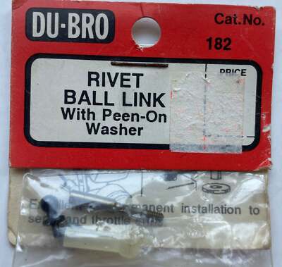 Du-Bro Rivet Ball Link with Peen-On Washer #182