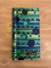 Vintage Photo Album Made In Japan w/ Gold Spiral Binding 50 Picture Spots