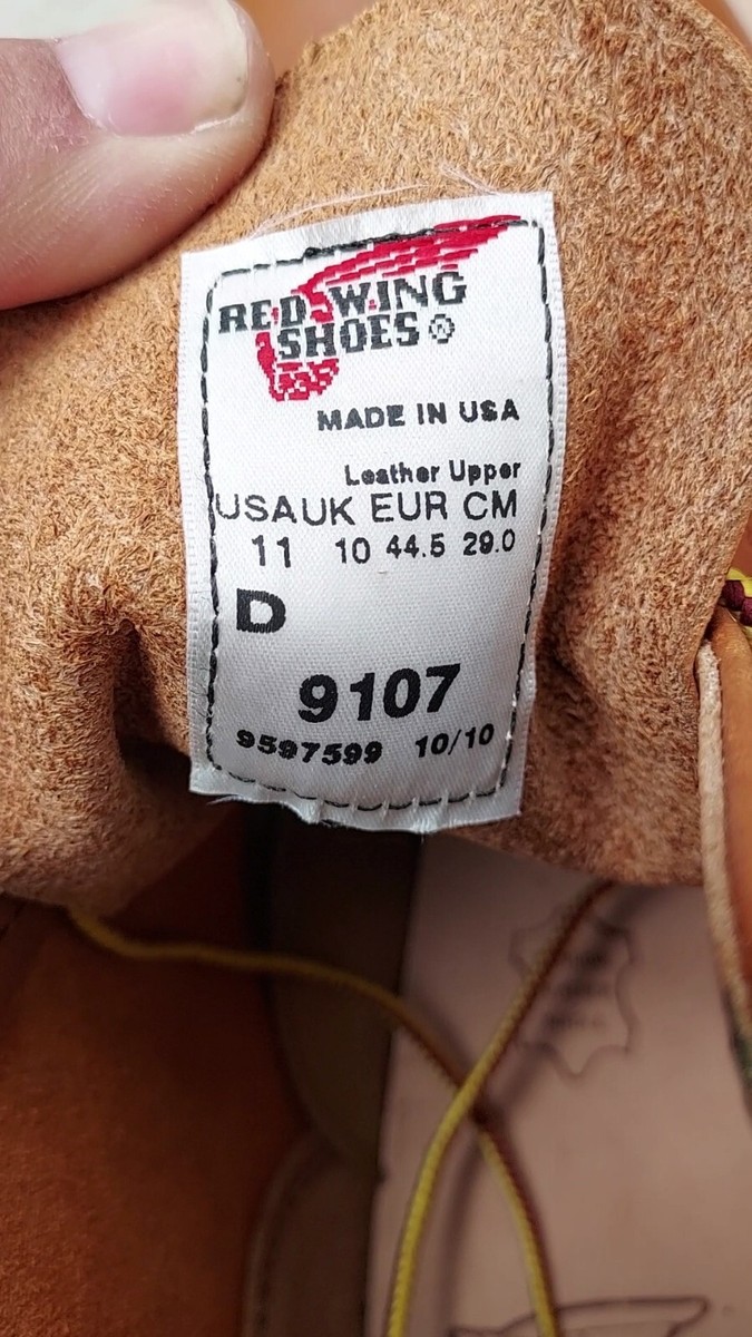RARE DISCONTINUED RED WING 9107 ROUND TOE ORO-IGINAL 6 RARE DISCONTINUED RED WING 9107 ROUND TOE ORO-IGINAL 6