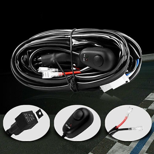 2PCS Yellow 4" LED Work Light Bar Spot Pods Fog Lamp /w Wiring Harness Kit - Picture 11 of 12