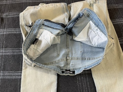 Public Supply Co NYC Mens Jeans Size 38 x 32 Distressed Skinny Street Stretch - Picture 13 of 14