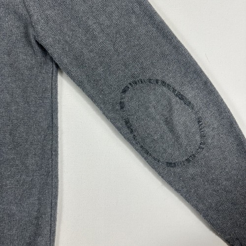 Johnston & Murphy 1/4 Zip Long Sleeve Pullover Gray Mens M Merino Wool Blend - Picture 4 of 9