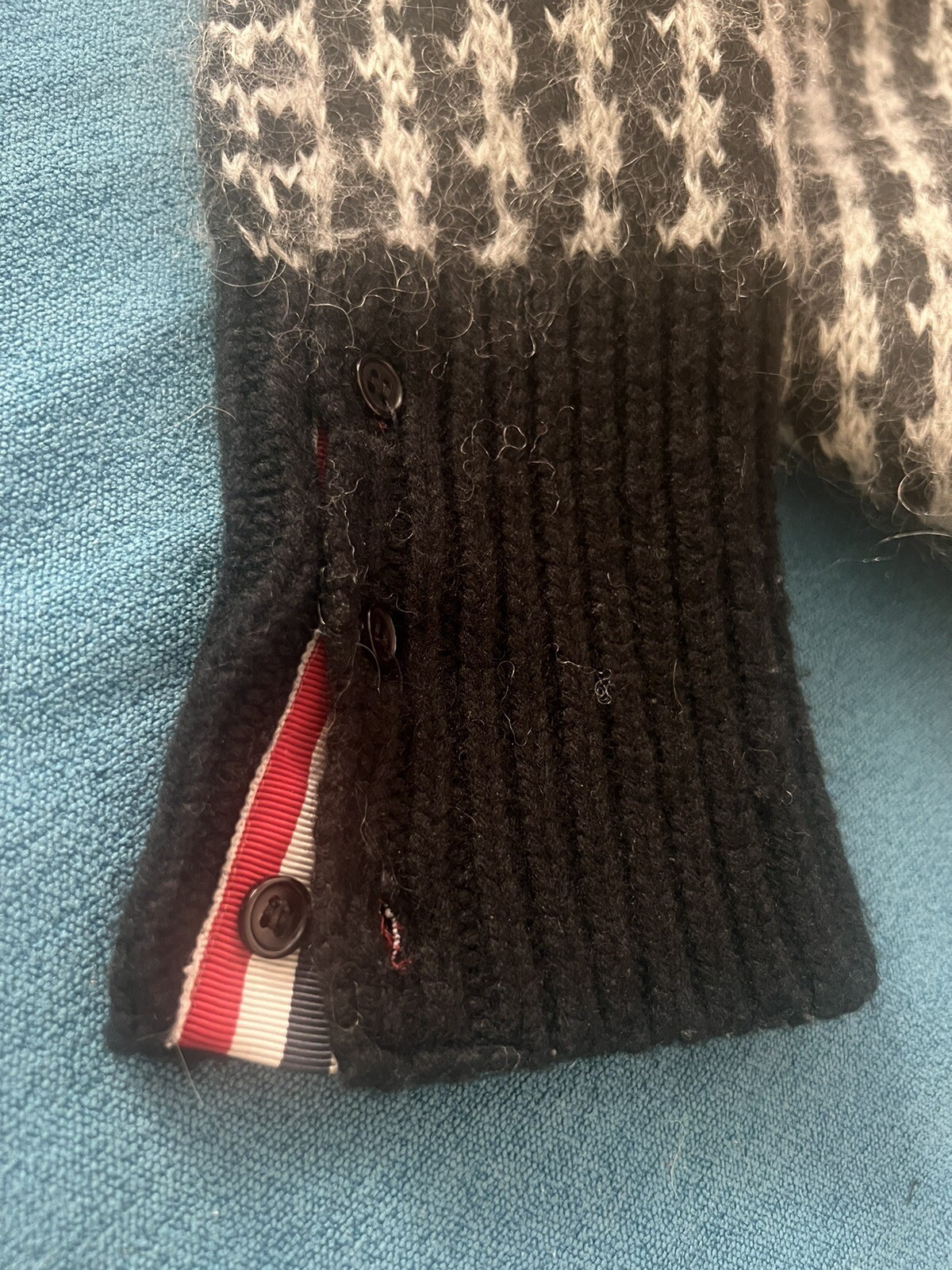 Thom Browne New York Wool Fun Mix Crew Neck Pullover Sweater Size Large RARE image 7