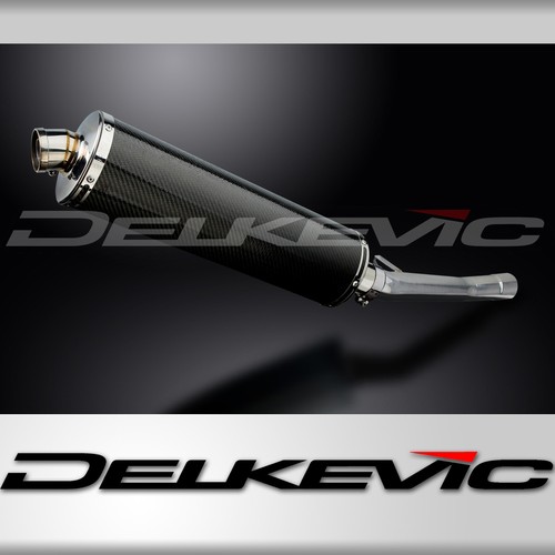 Suzuki GSX600F 600 Katana 1997-2006 Slip On 18" Oval Carbon Exhaust Muffler Kit - Bild 1 von 5