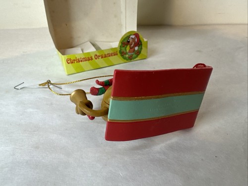 Scooby Doo 2002 Cartoon Network ON SLED Christmas Ornament Rare Vintage - Picture 5 of 8