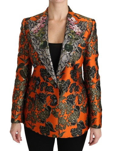 orange floral jacket