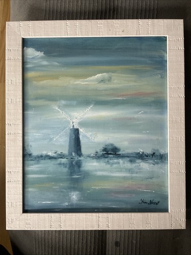 Hunsett Mill, Norfolk By Tim Frost, Oil On Canvas - Picture 3 of 3