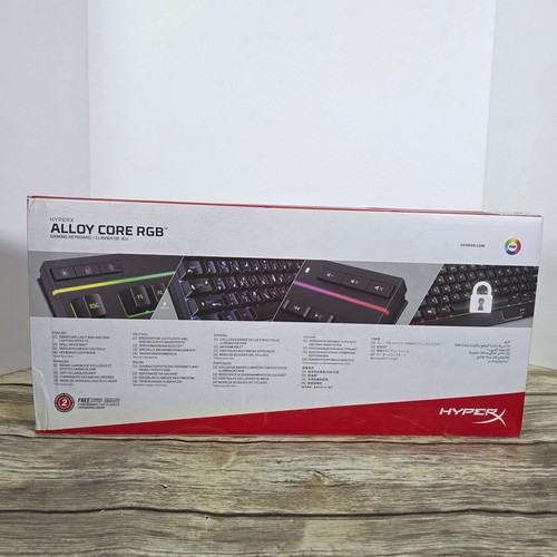 Hyperx Alloy Core RGB Gaming Keyboard PC PS4 Xbox One NIB English US Dynamic Lig - Picture 8 of 9
