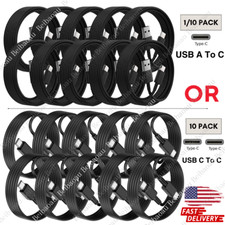 10PACK USB C to C or USB A to C Cable Fast Charger Cord for iPhone 15 16 Samsung