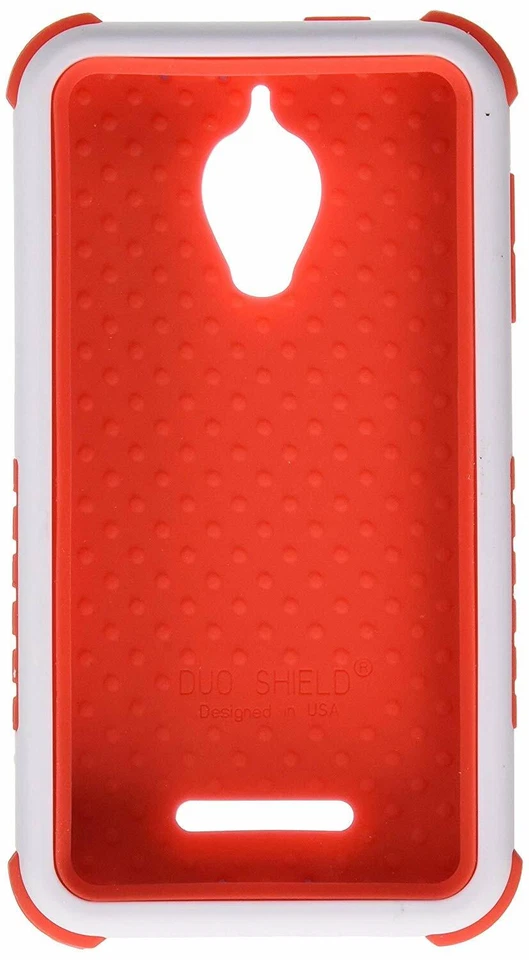 Funda híbrida Beyond Cell Duo Shield para Alcatel One Touch Fierce 7024W blanca/roja Foto 2 de 2