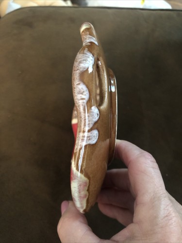 French Vallauris Shell shaped Serving Plate Platter Centerpiece Fat Lava Tray - Picture 9 of 11