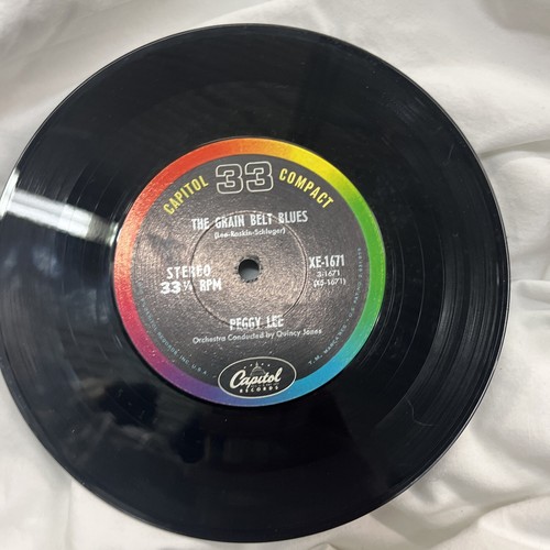 PEGGY LEE 7" New York City Blues / Grain Belt Blues VG++ Pop STEREO 1963 w1323 - Picture 6 of 11