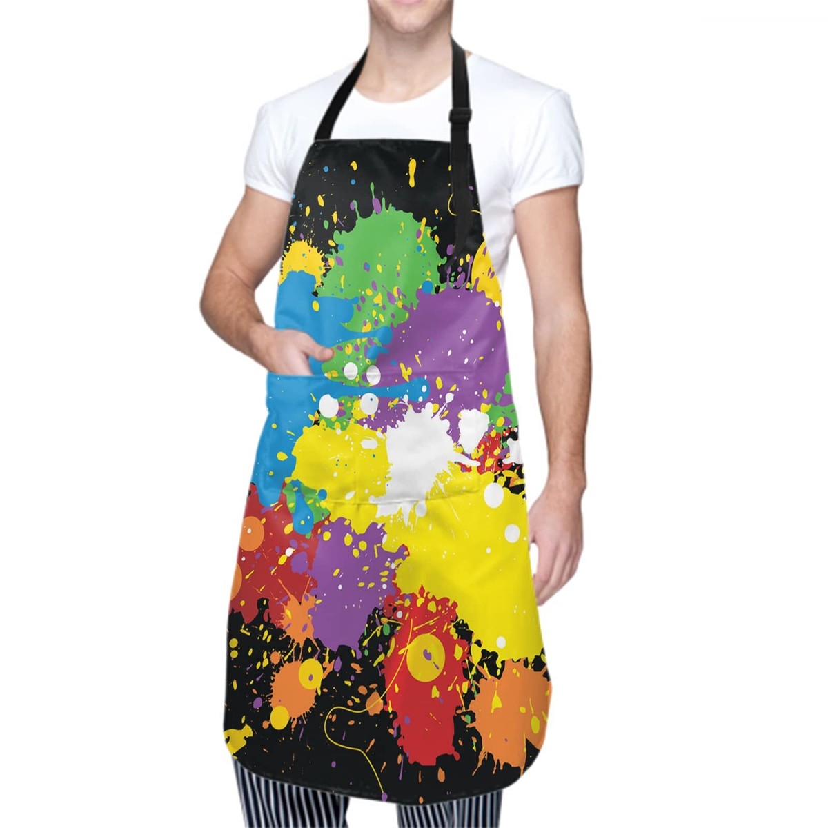 Artist Apron with 2 Pockets Waterproof Painter Apron with