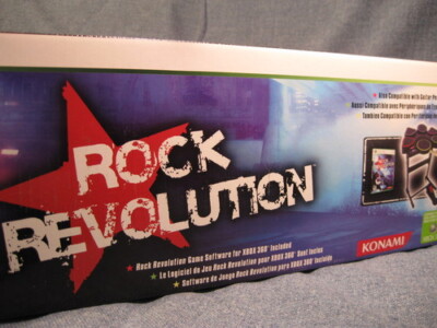 Xbox 360 Rock Revolution Drum Set Kit Black - Game Included NEW