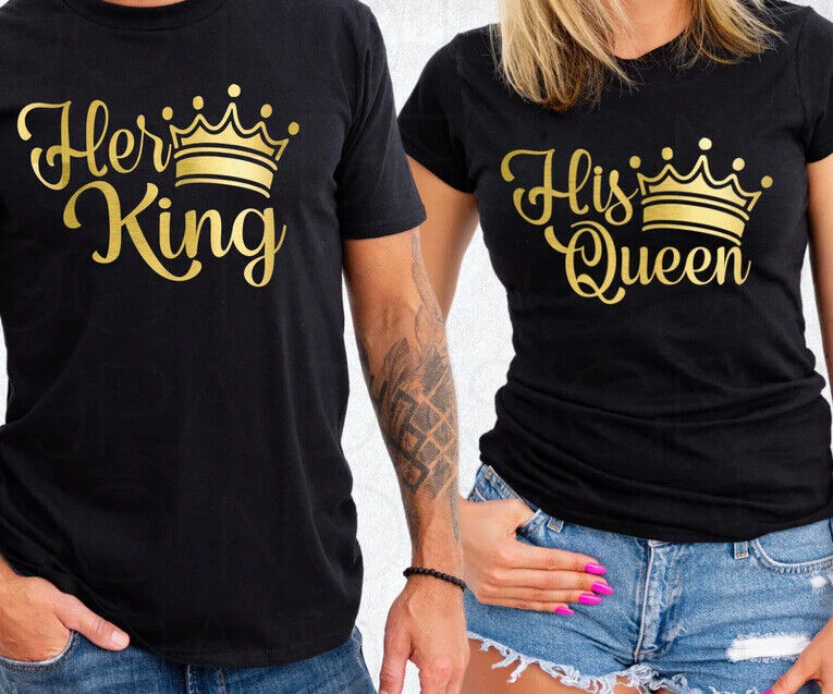 Couple's Prints - Her King. His Queen