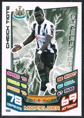 Topps MATCH ATTAX 2012-13 ☆ PREMIER LEAGUE ☆ Football Cards #1 to #180 - Picture 156 of 181
