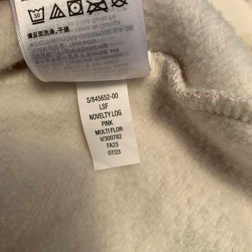 LoveShackFancy x Gap Girls Size XL Hoodie Pink Purple Floral Sweatshirt Pullover - Picture 17 of 17