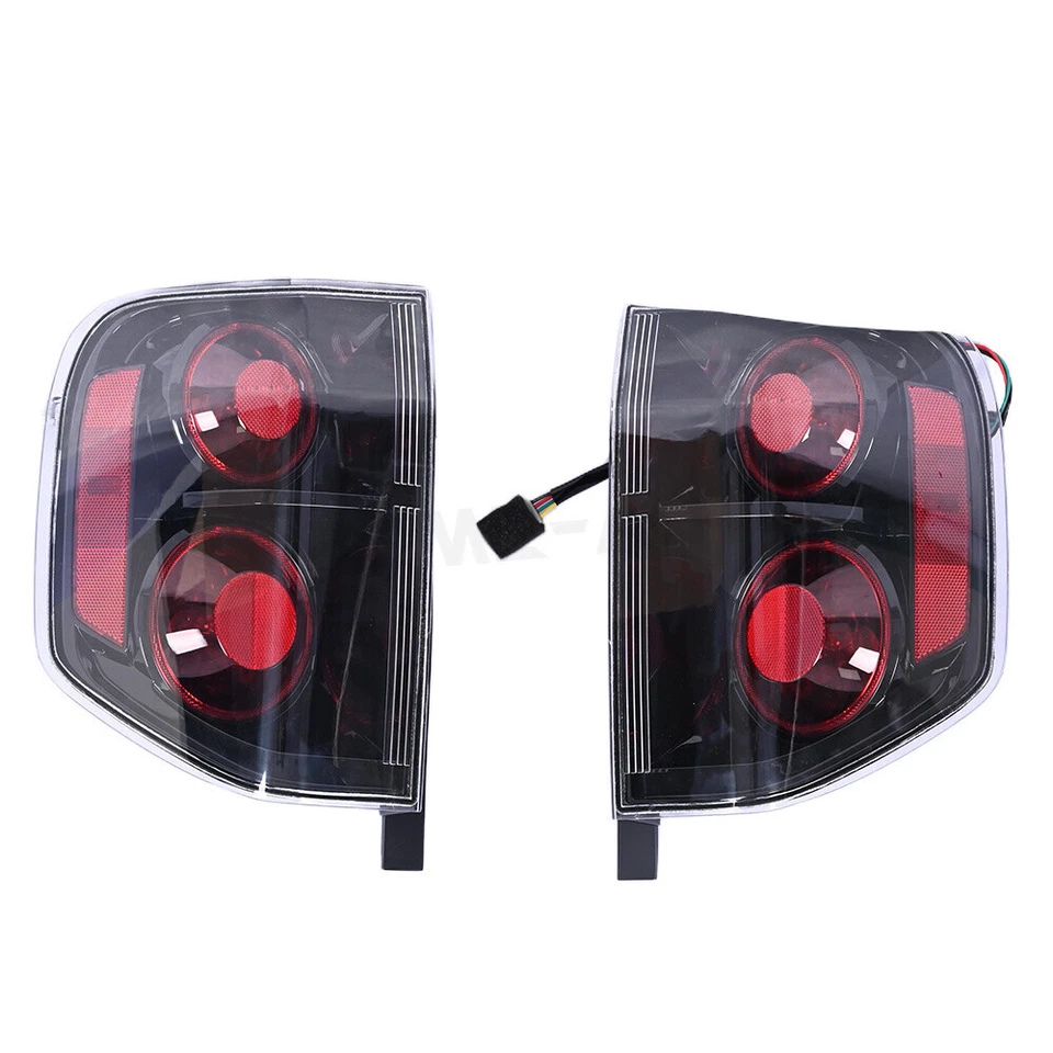 1 par de luces traseras conjunto negro/humo para Honda Pilot 2003 2004-2008 luz de freno Foto 3 de 4