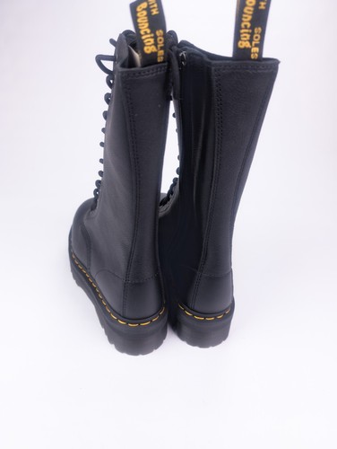 NEW DR MARTENS Mens US 8 PISA Soft Leather Combat Boots 1B99 31426001 Black EU41 - Picture 6 of 10