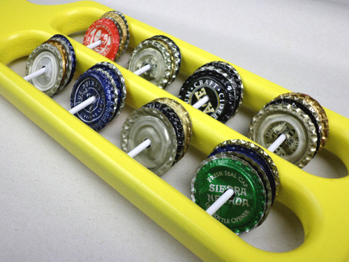 FARBE WÄHLBAR Kronkorken Tamburin 14" handgefertigtes Percussion Musikinstrument - Bild 18 von 20