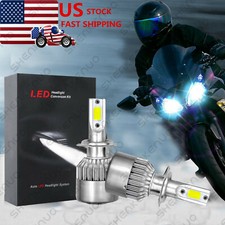 Motorcycle H7 Led Headlight Car Light Bulbs White 6500k Vs 55w 35w Hid Xenon