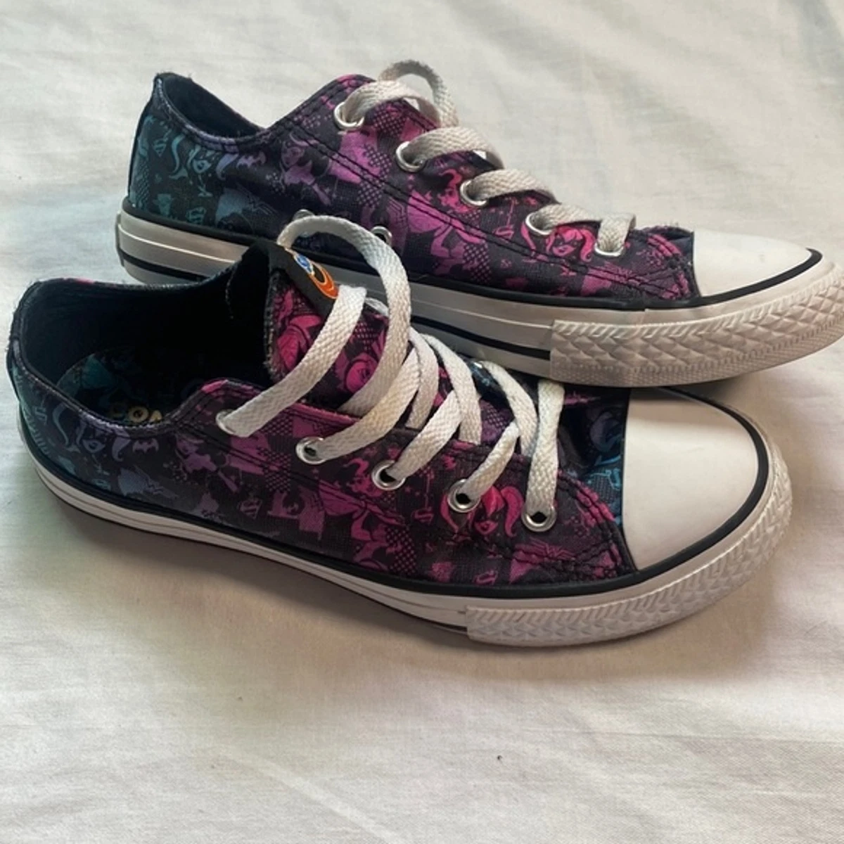 Converse 2 Chuck Taylor all low DC comics Marvel girls superhero sneakers | eBay