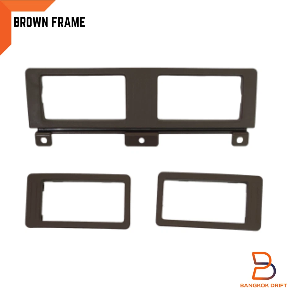 BROWN SET AIR HEATER VENTILATOR VENT FRAME For Nissan Navara D21 Ute 86-97 - Image 4 of 4