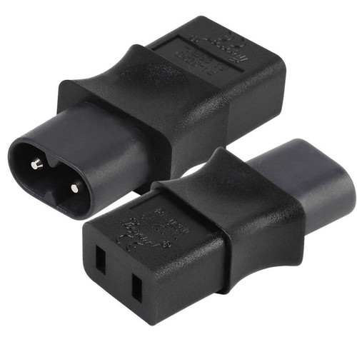 Adaptateur Secteur IEC 320 C8 Mâle Vers IEC 320 C9 Femelle 2 Broches 6A /250V - Imagen 3 de 3