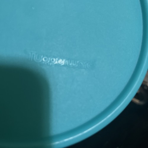 tupperware lid only 6 Inch Aqua Blue - Picture 2 of 5