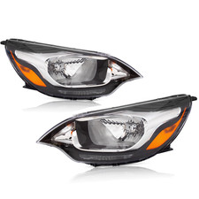 2pcs Headlight Leftright Side Set For 2012-2017 Kia Rio Sedan Halogen Assembly