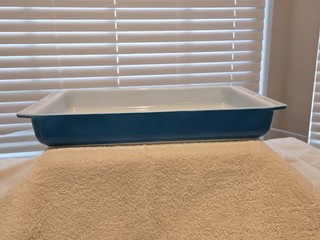Pyrex Vintage Lasagna Pan #933 RARE Blue 13 1/2 By 8 3/4 1950’s USA