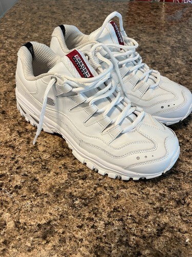 Skechers 2250 Sport Women's Energy Sneaker White Size 11 Wide”Worn One Time”