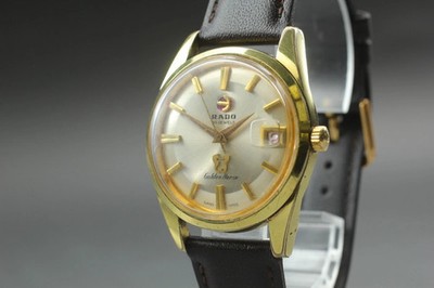 Vintage *Exc 5* Rado Golden Horse 11674/2 Gold 35mm Men's