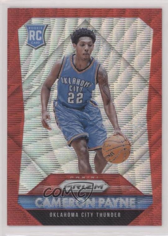 2015-16 Panini Prizm Ruby Wave 145/350 Cameron Payne #312 Rookie RC
