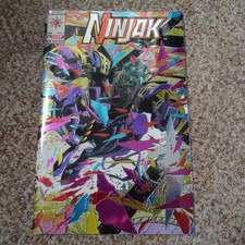 US Comic NINJAK Vol.1 #1 Valiant Foil Cover 1994 Joe Quesada Jimmy Palmiotti