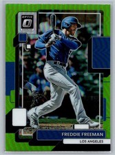2022 Donruss Optic #131 Freddie Freeman Lime Green Prizm