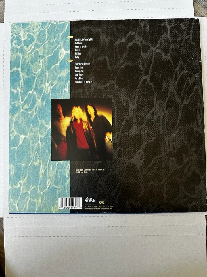 NIRVANA Nevermind LP DGC/Sub Pop Record Club 1991 VG+ ORIGINAL - Image 2 of 4