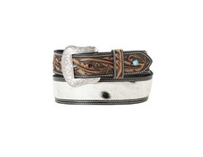 Nocona Western Belt Mens Calf Hair Tapered Embossed N210000401
