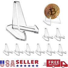 20-60X Clear Acrylic Trading Card Stand for Coins Sports Cards Display Holder US