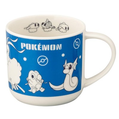 Large Mug, Approx. 9 x 8cm, 350ml, Dragon, Pokemon Type Series 3, Blue, PM27211