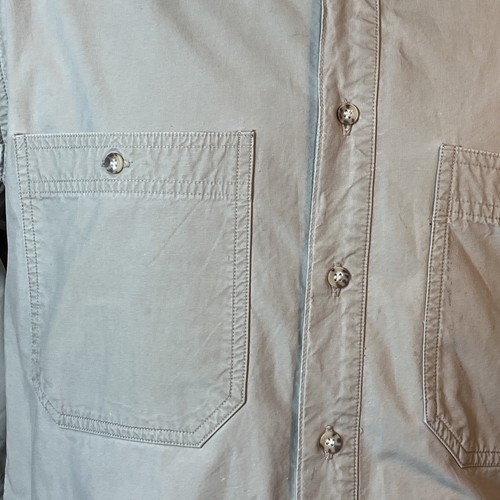 Vintage The North Face Grand Tetons Lined Cotton Khaki Shirt Size Medium - Picture 6 of 10