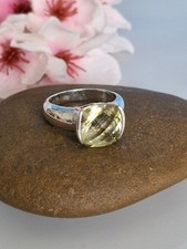 Wunderschöner massiver Ring Silber 925, MDI, phantastischer Citrin, 19,4mm