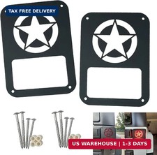 2Pack Rear Tail Light Covers Guards Compatible with 2007-2018 Jeep Wrangler JL J