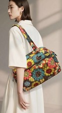 Vera Bradley Flower Shower Large Tote, Diaper Bag, Beach Weekender With Mat
