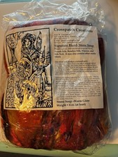 Crosspatch Creations Stone Soup spinning fiber Warm Glow 4oz