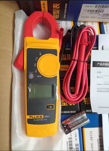 FLUKE Misuratore a Pinza Portatile 302+Digitale Tester AC/DC Volt Amp Multimetro - Foto 2 di 3