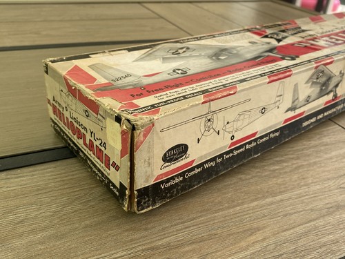 Vintage 1950s BERKELEY'S HELIOPLANE Army Liaison YL-24 RC Airplane Kit - Picture 17 of 22